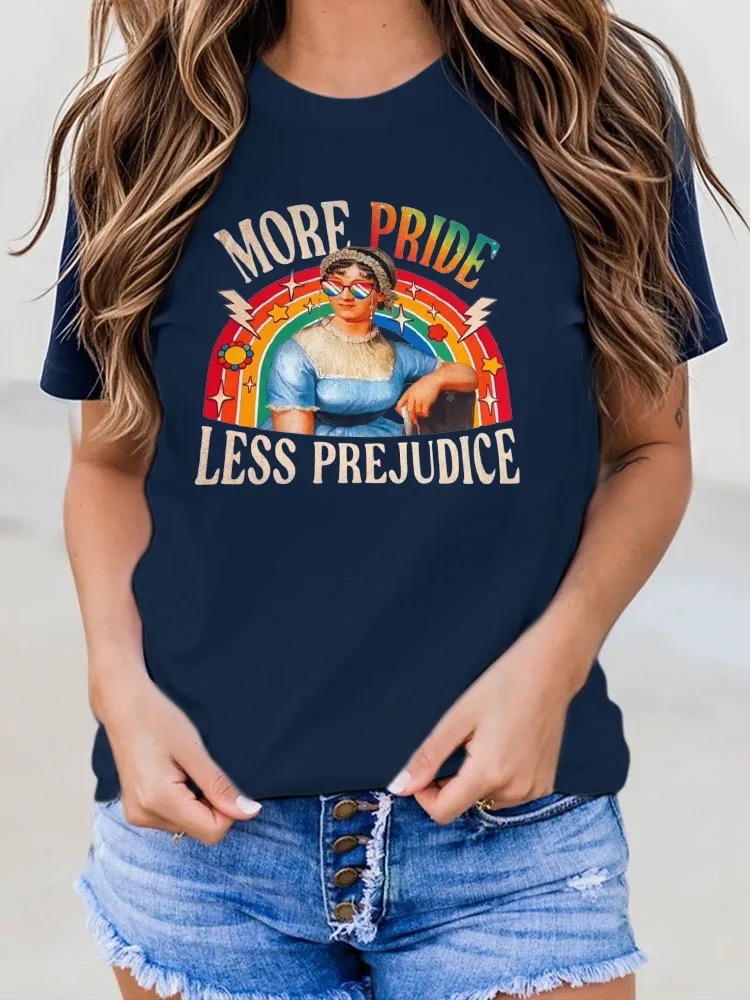 Women'S More Pride Less Prejudice Round-Neck T-Shirt