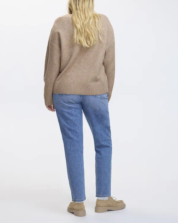 PlushSoft Long-Sleeve V-Neck Sweater