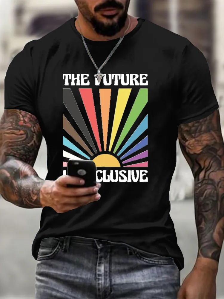 Men'S The Future Is Inclusive Round-Neck T-Shirt