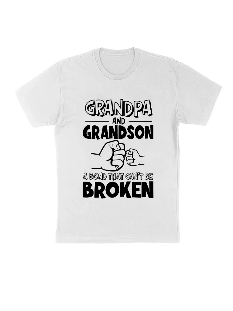 Grandpa & Granddaughter Bond Can'T Be Broken Fist Bump Meme T-Shirt