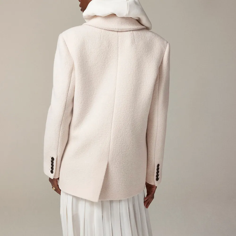 Oversized blazer-jacket in boiled wool