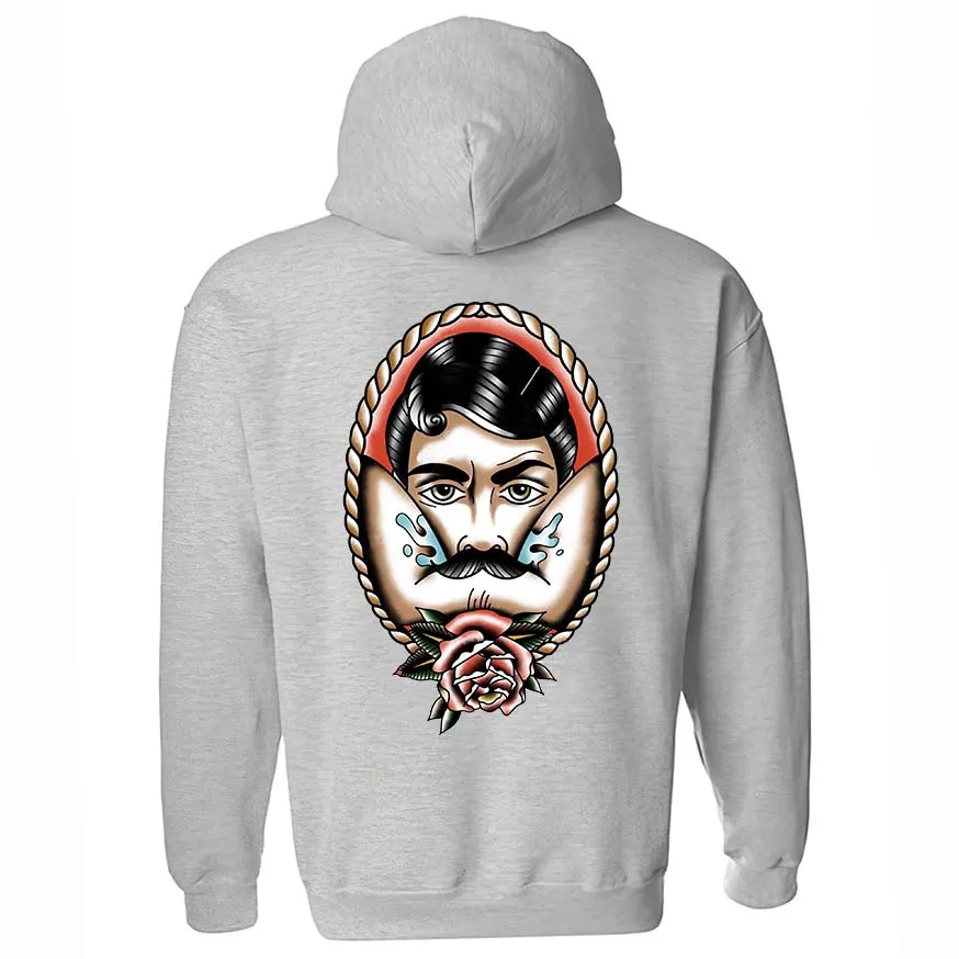 Vintage Rose Print Men's Hoodie