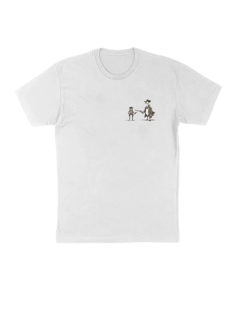 Duck And Frog Western Showdown Print T-Shirt