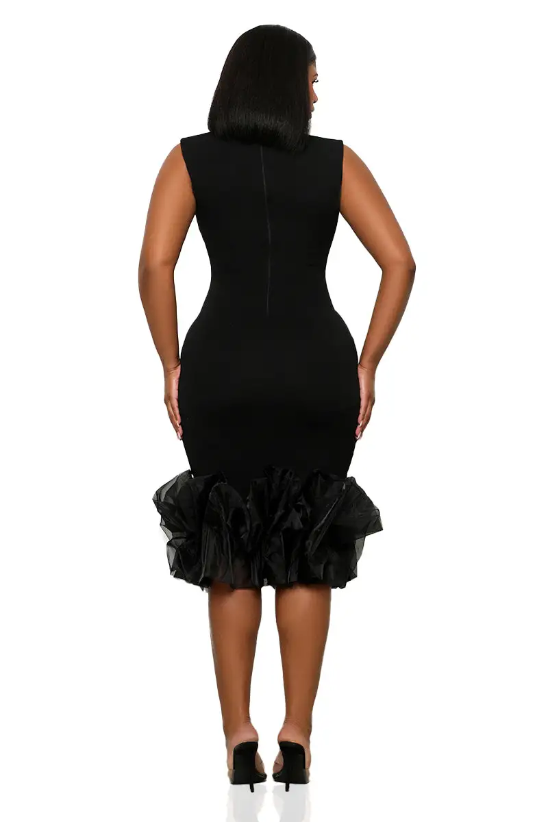 Tulle Cocktail Dress (Black)