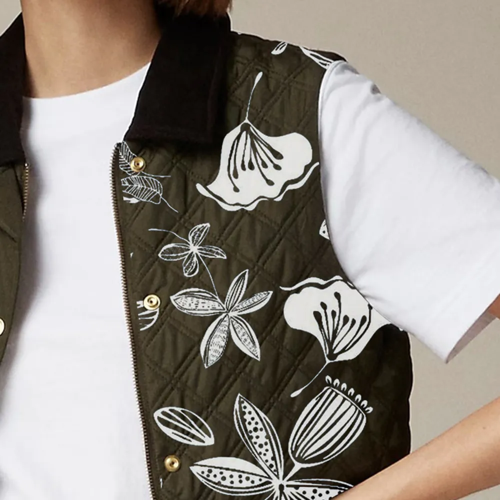 Quilted barn vest