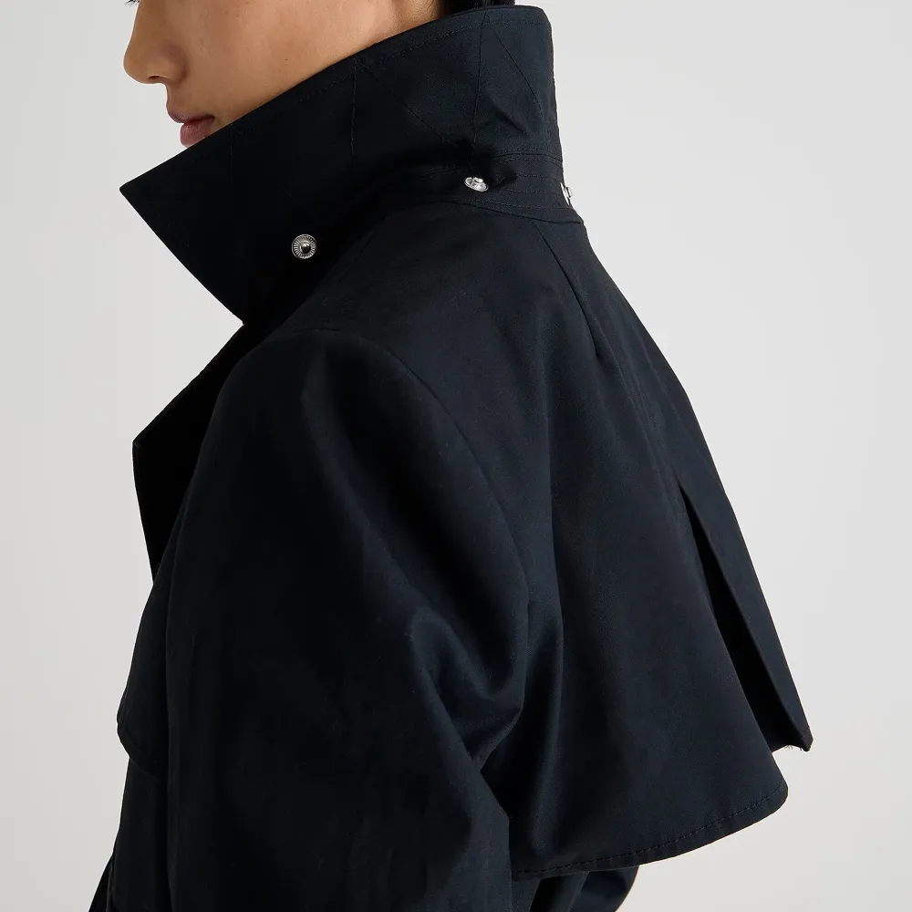 Cotton coat with trench