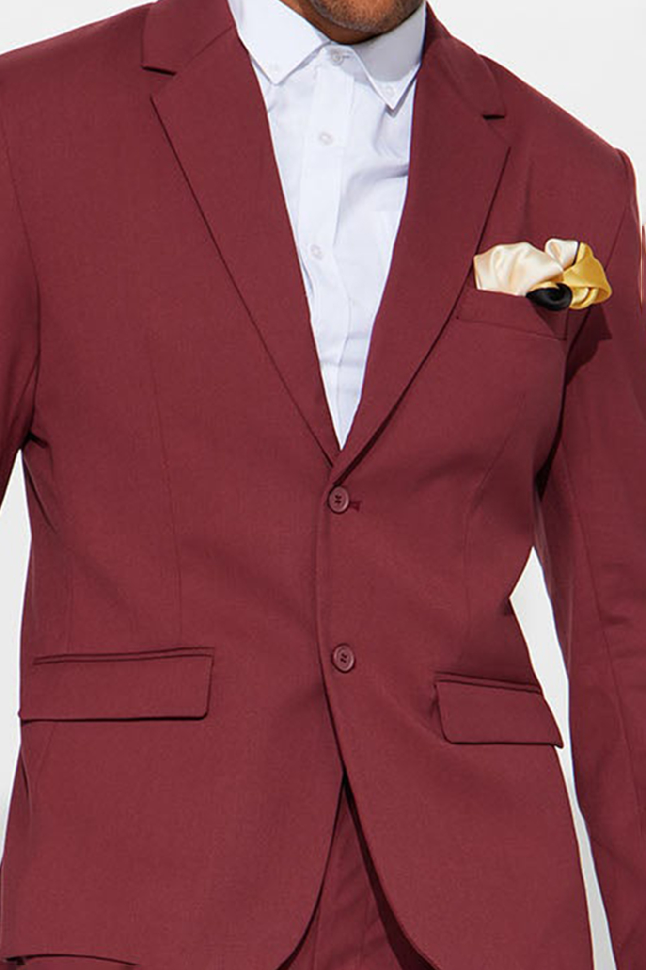 The Modern Stretch Suit Jacket - Burgundy