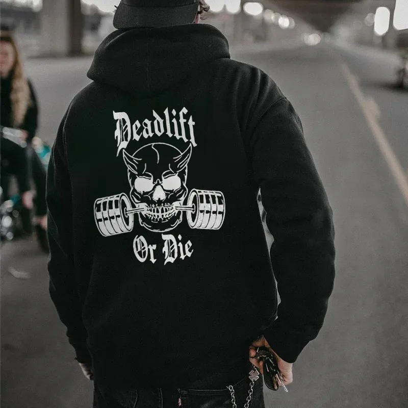 DL or Die Printed Men's Hoodie
