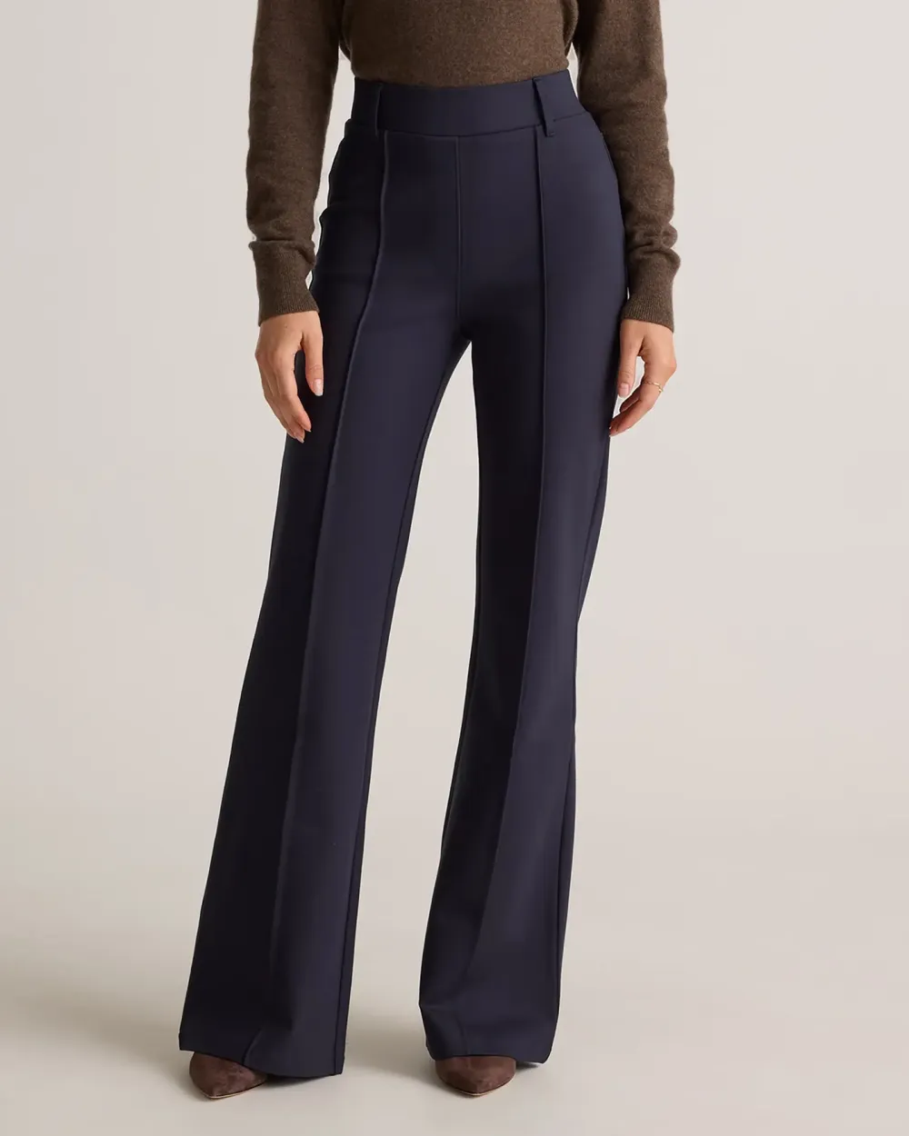 Ultra-Stretch Ponte Flare Leg Pants