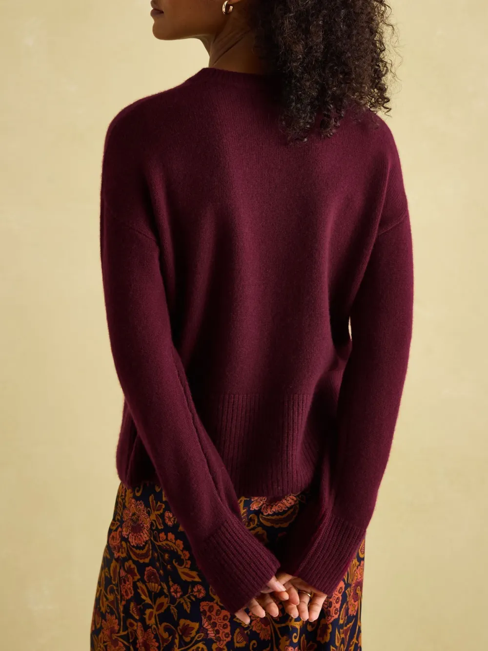 Ivy Red 100% Cashmere Jumper