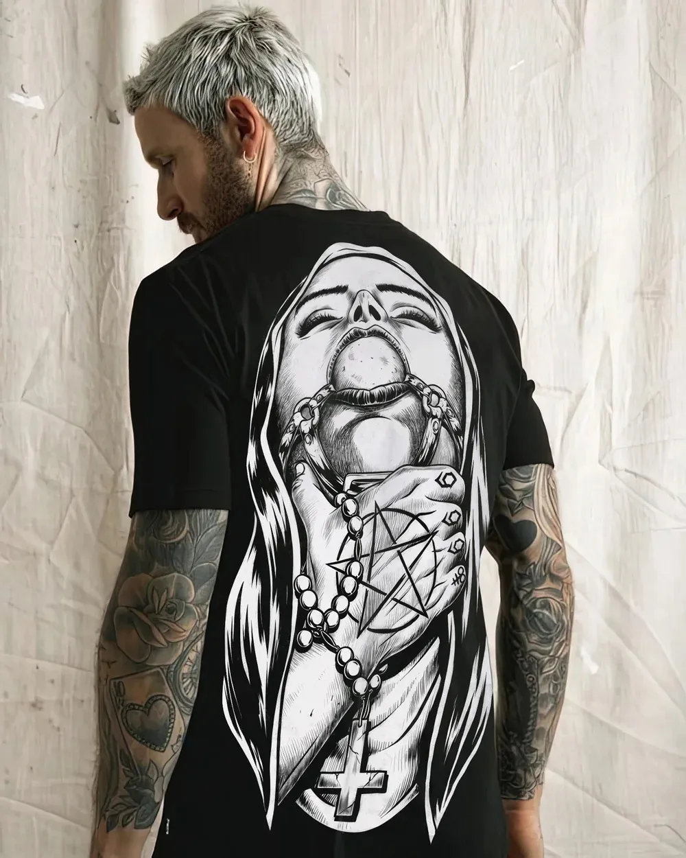 Evil Nun Printed Men's T-shirt