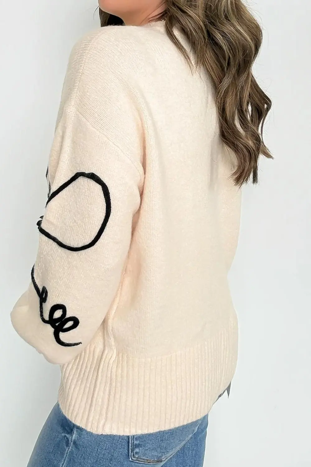 Favorite Option Bow Embroidered Sweater