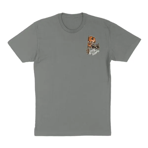 Pure Cotton Photographer T-Shirt With A Round Neck And Casual Short-Sleeved Top