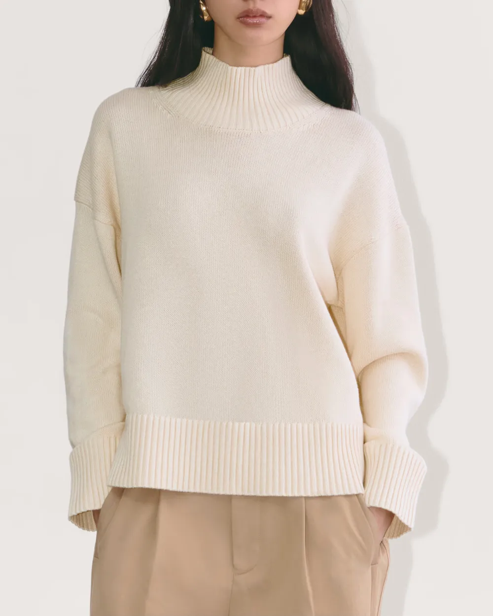 The Boxy Sweater in Everyday Cotton