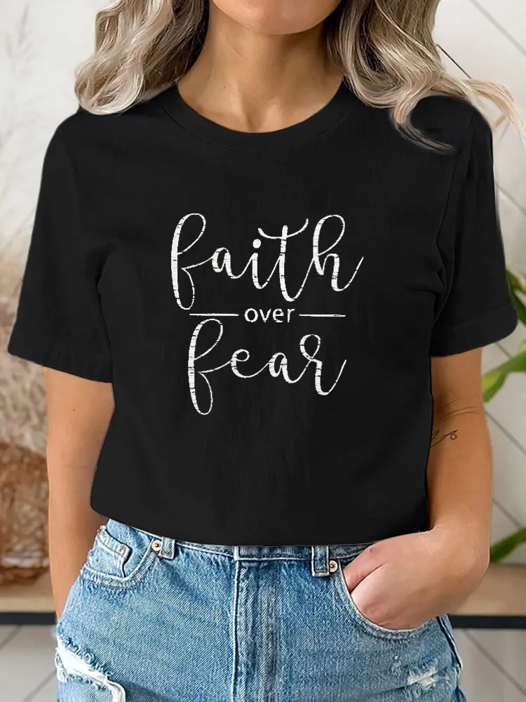 Faith Over Fear Shirt, Faith Tshirt, Women Christian Tee, Christian Saying Shirt, Be Brave Shirt, Jesus Christ T Shirt