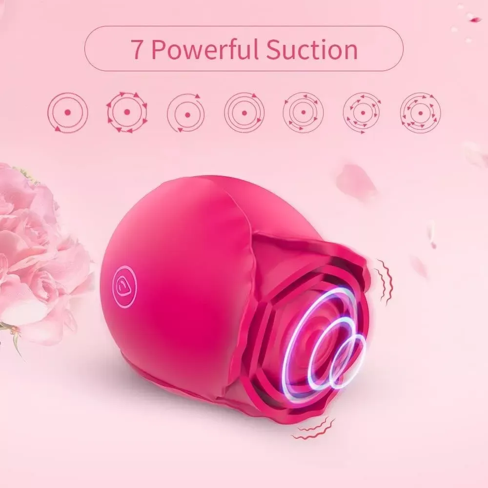 Rose Toys Clitoral Vibrator Nipple Massager 7 Mind-Blowing Tapping Modes Sex Toy
