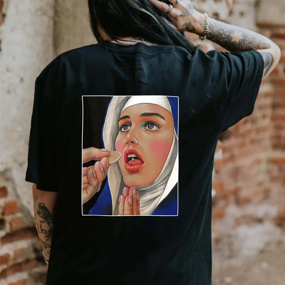 Sacrament Nun Printed Women's T-shirt