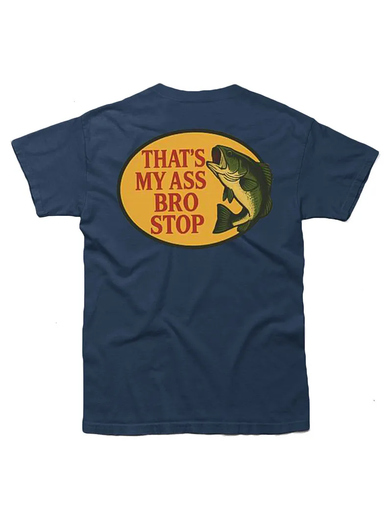 Bro Stop Unisex Heavy Cotton Tee - Fish Shirt Funny -Butt
