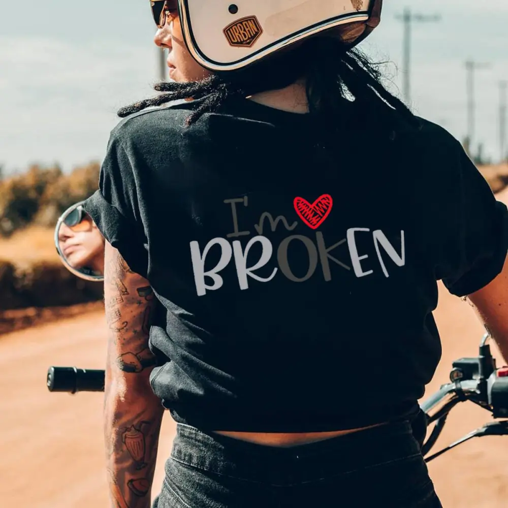 I‘m Broken Print Women's T-shirt