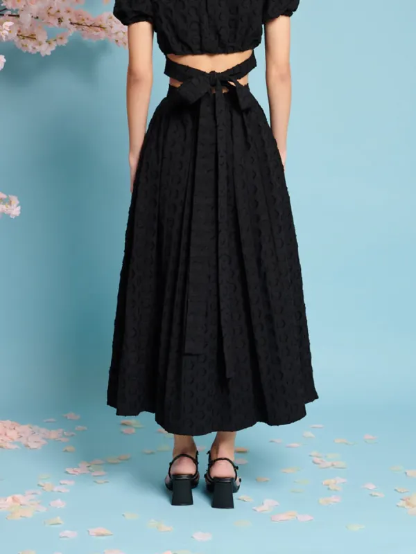 Mara Jacquard Midi Skirt