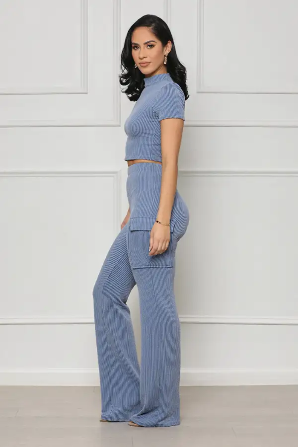 Just Chill Pants Set (Blue)