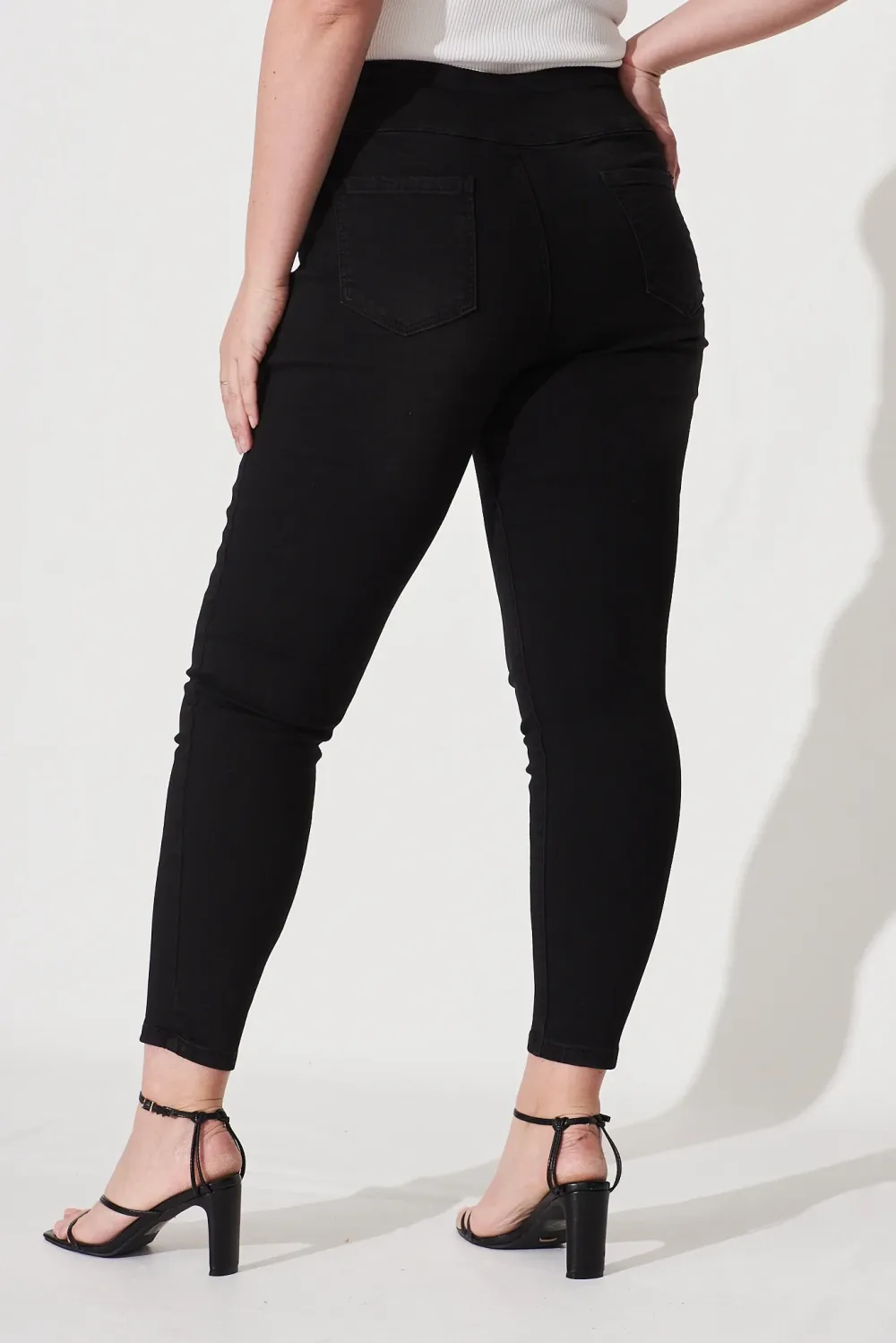 Black High Waisted Skinny Jeans