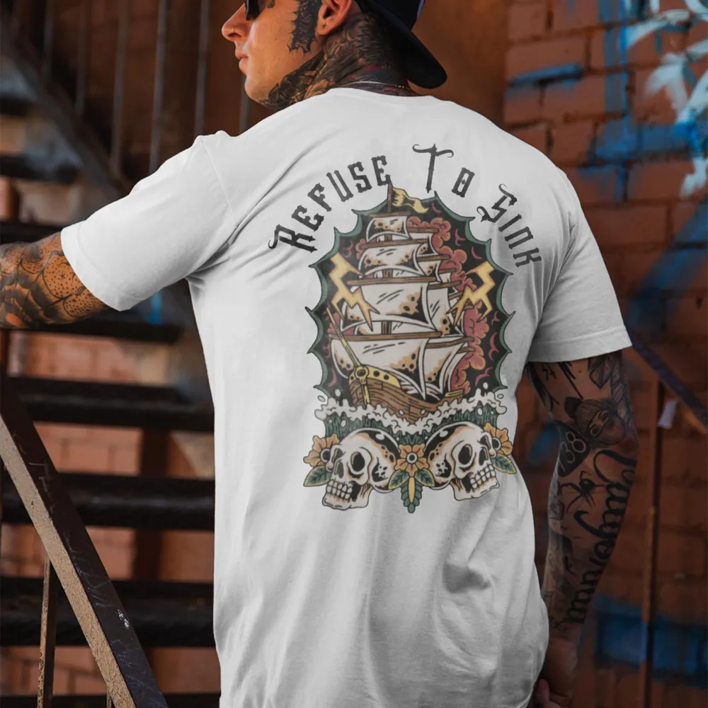 Refuse To Sink Printed Men's T-shirt