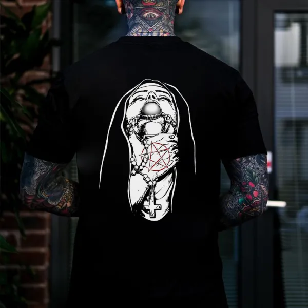 Choked Up Nun Printed Men's T-shirt