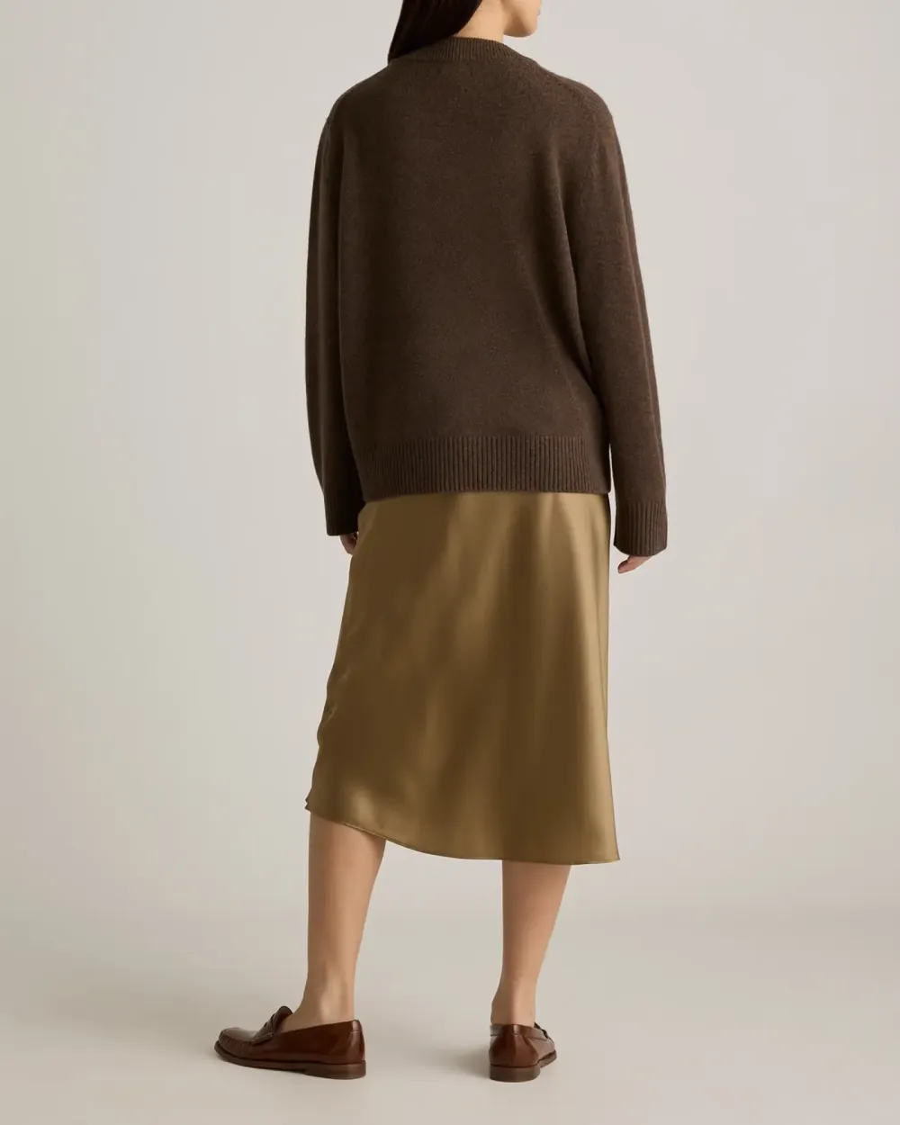 Loose Crew Neck Cashmere Oversized Sweater