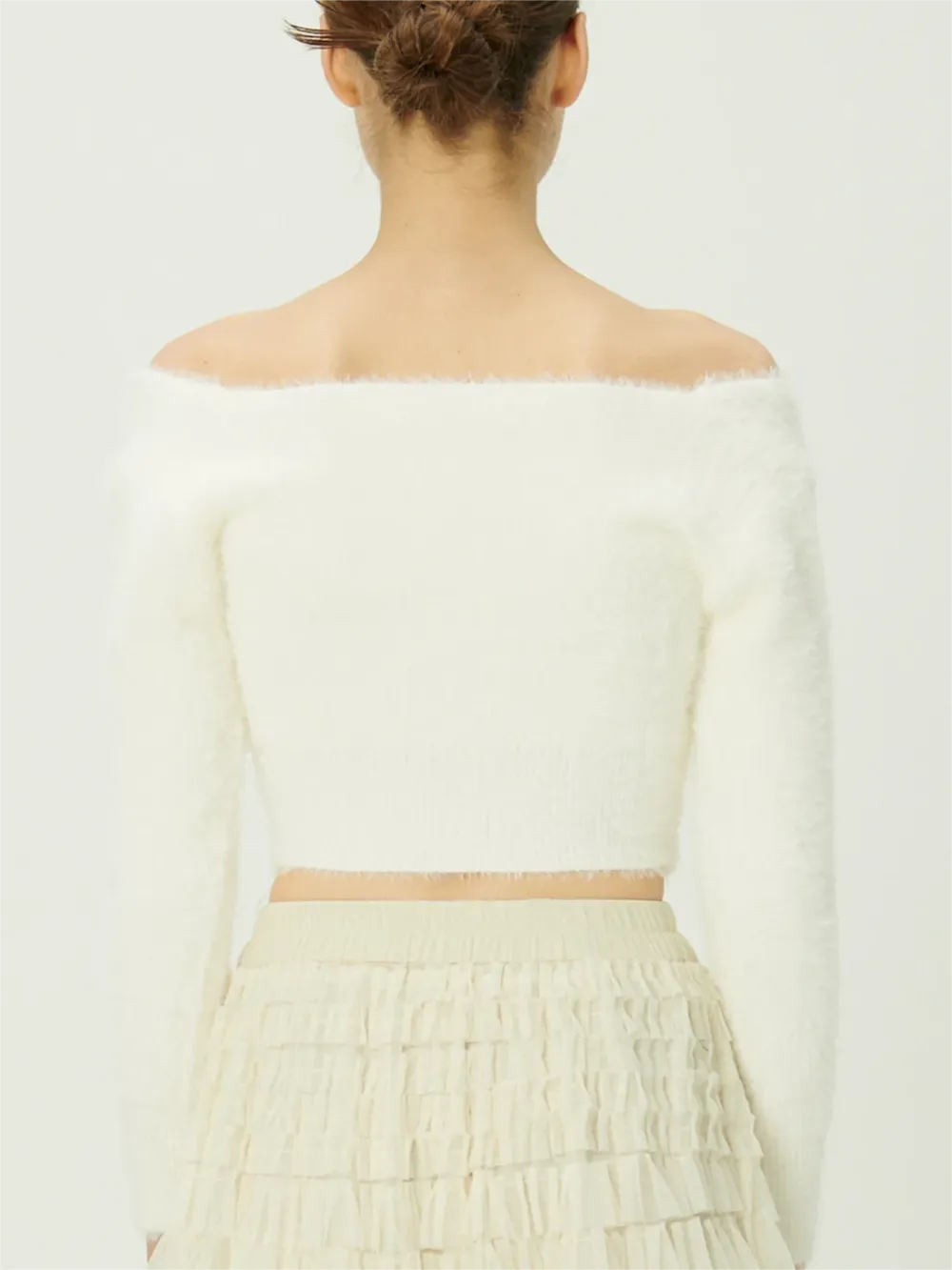 Carmen Fuzzy Crop Cardigan