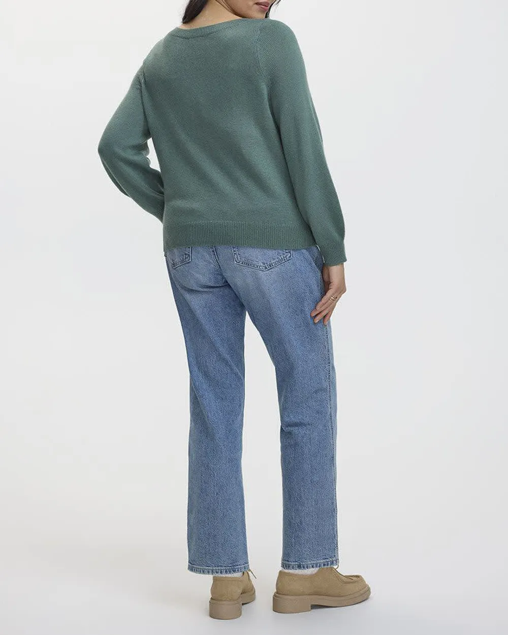 Cashmere-Blend Boat-Neck Sweater