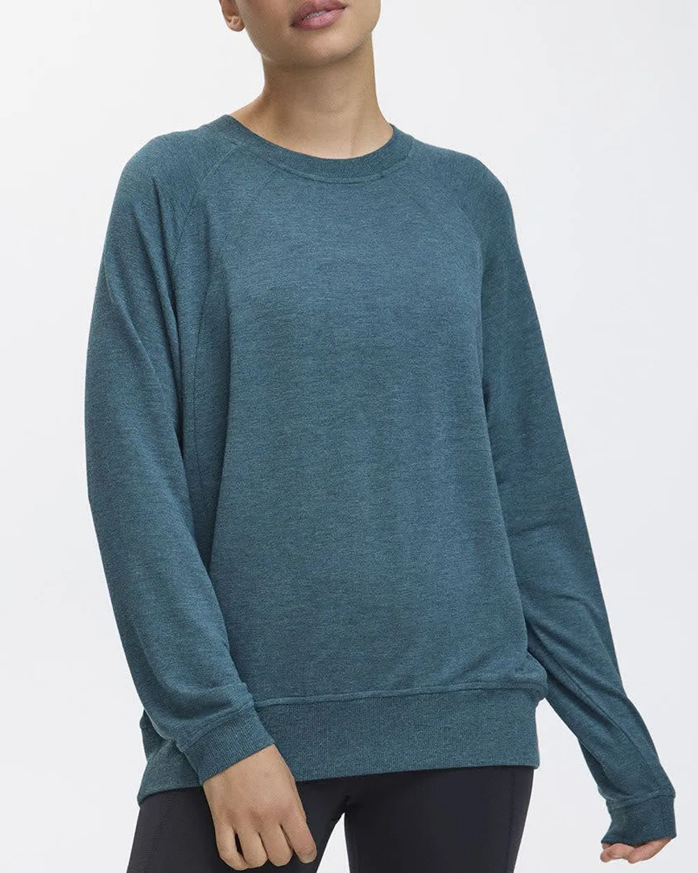 Long-Sleeve French Terry Sweatshirt - Hyba