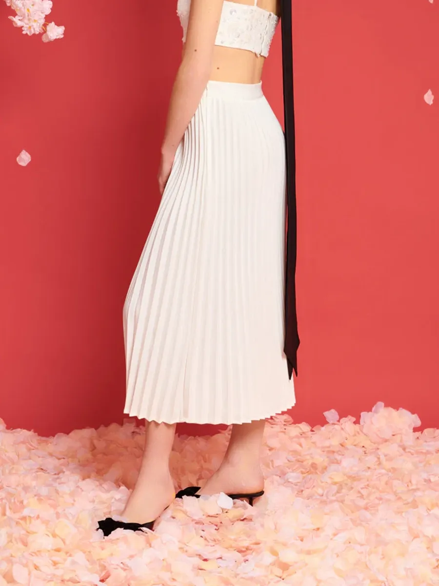 DREAM Carolina Pleated Midi Skirt