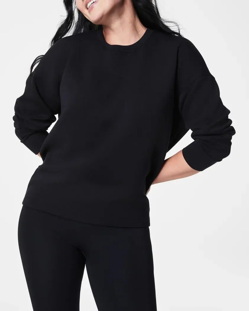 Long-Sleeved Crewneck Casual Sweatshirt