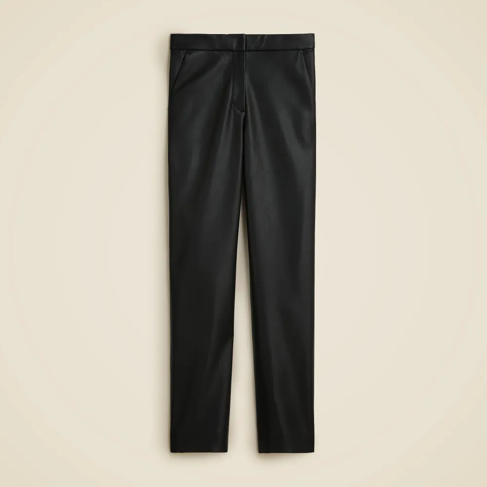 Kate straight-leg pant in faux leather