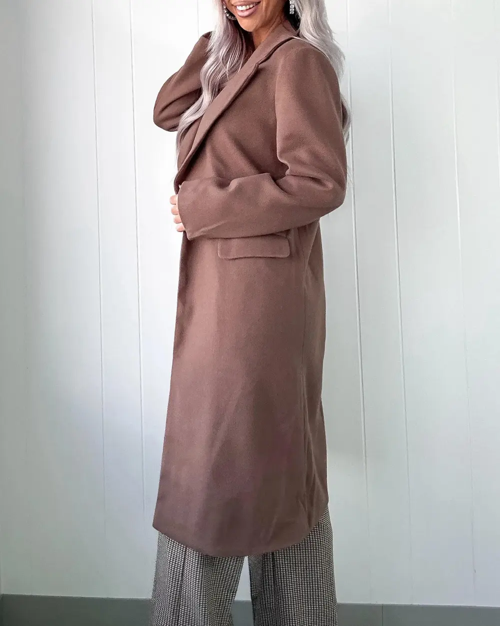 Refined Style Trench Coat - Brown