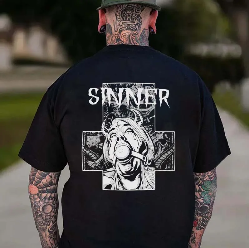 Sinner Printed Men's T-shirt