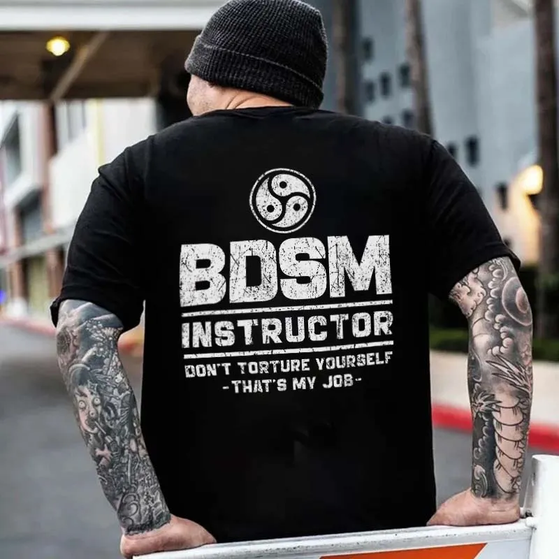 Bdsm Instructor Printed Men's T-shirt