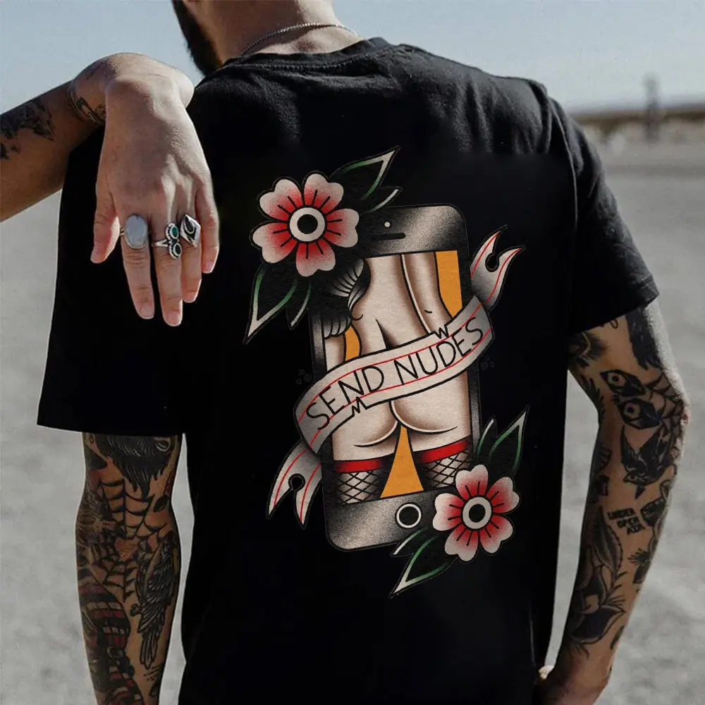 Send Nudes Print Men's T-shirt