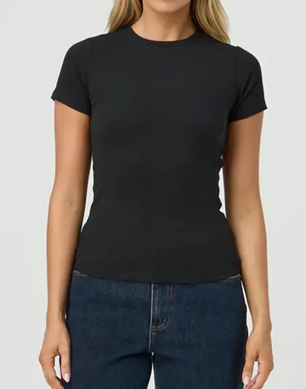 Ribbed Longline Tee