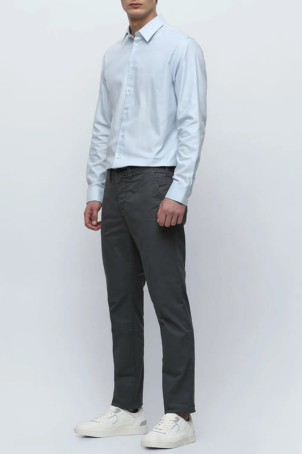 White Formal Full Sleeves Shirt