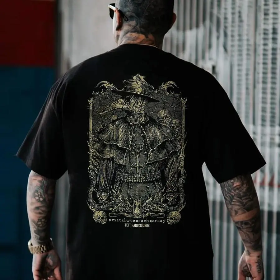Plague Doctor Printed Men's T-shirt