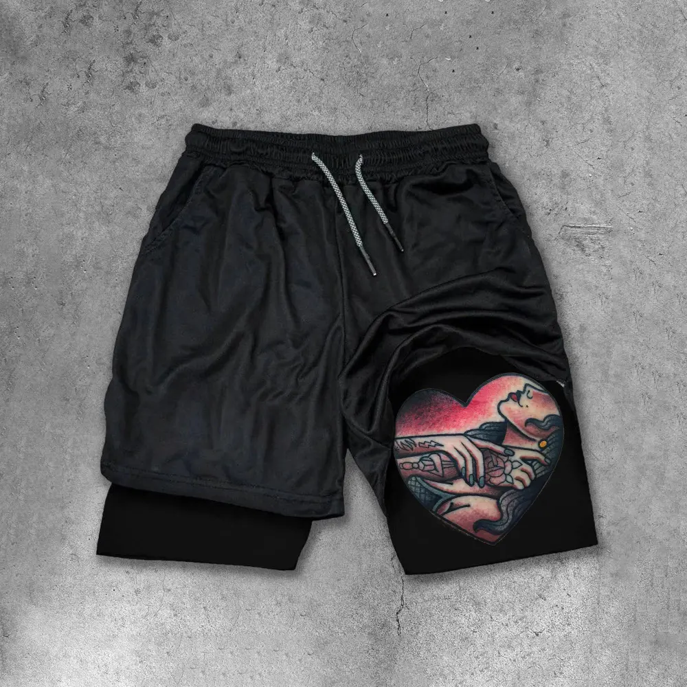 Pinch My Neck Print Men's Shorts