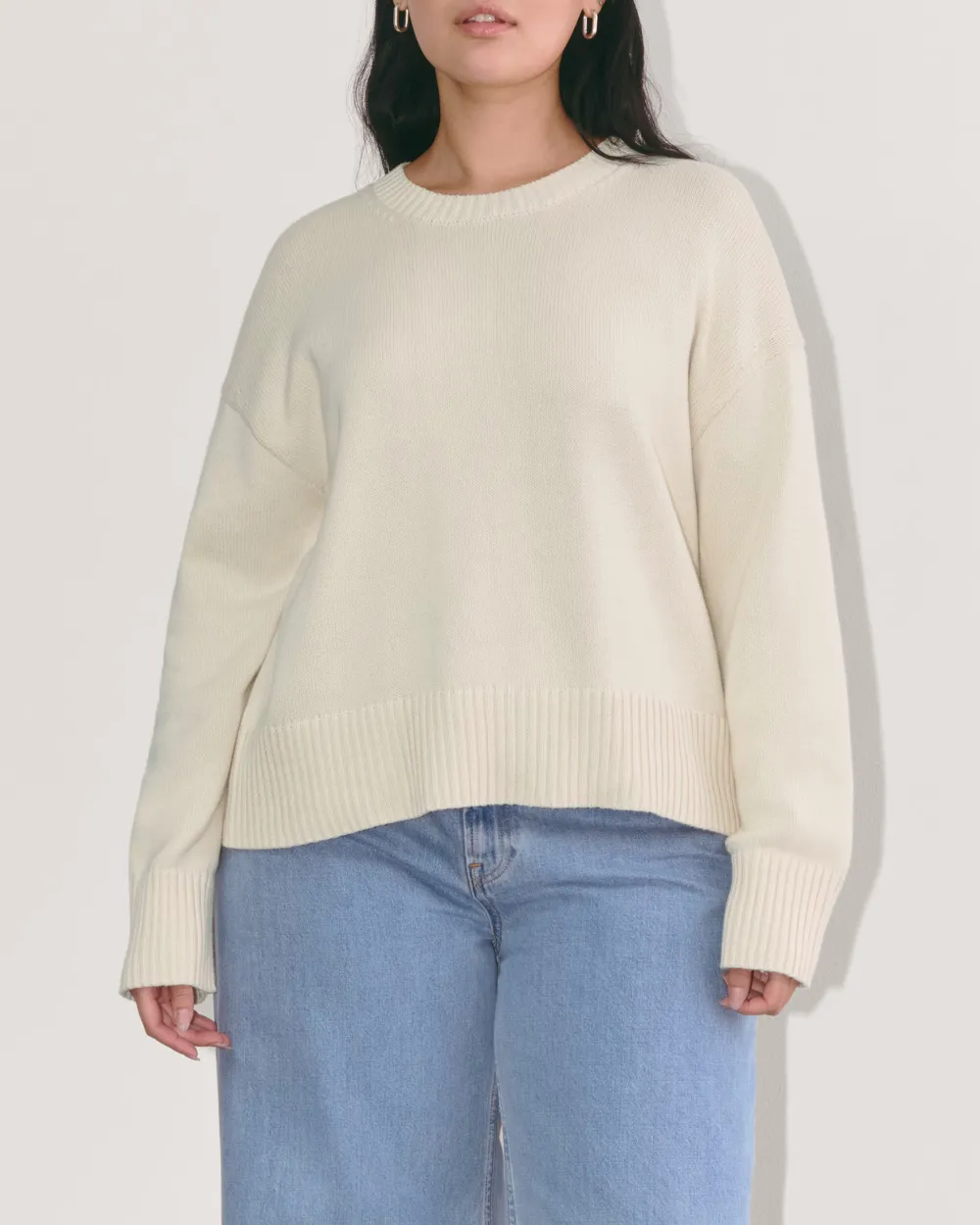 The Boxy Sweater in Everyday Cotton