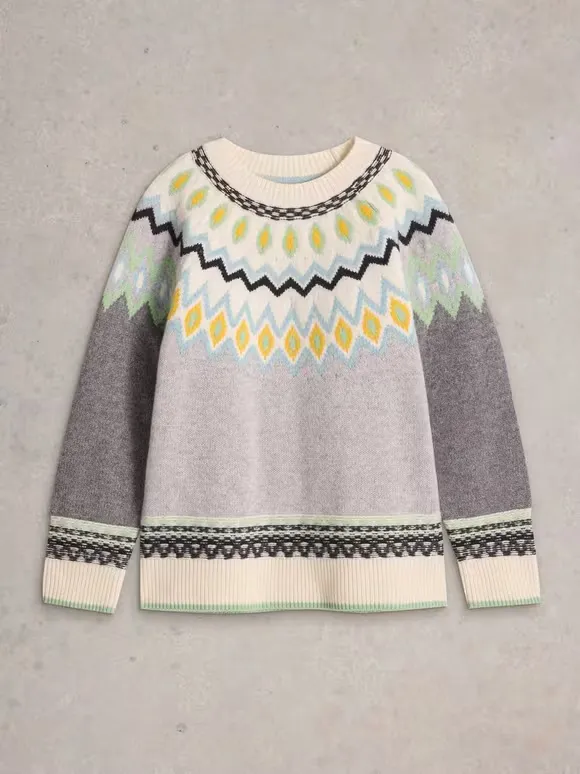 SUNSET FAIRISLE WOOL JUMPER