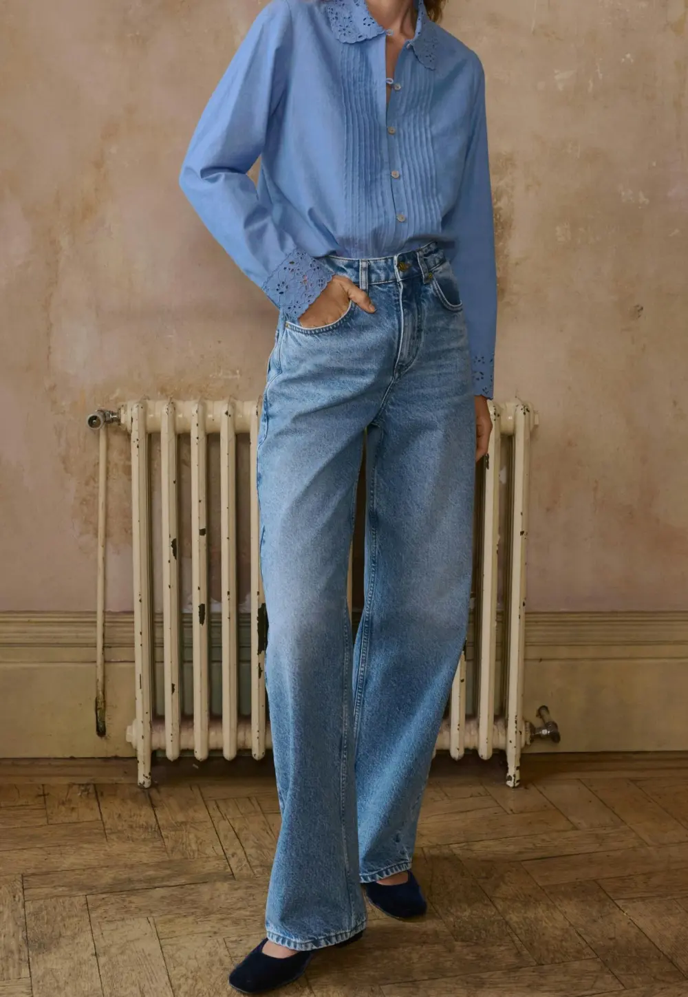 Boyfriend jeans
Recycled cotton