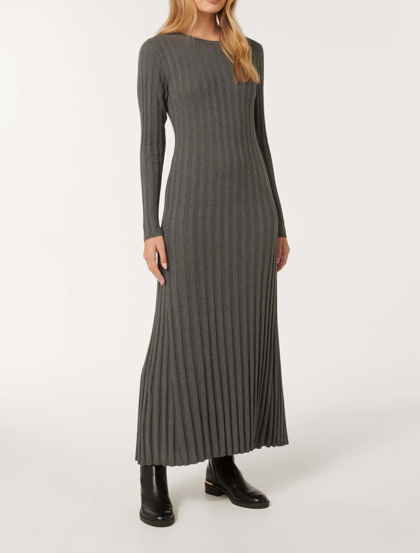 Lyla Crew-Neck Knit Dress