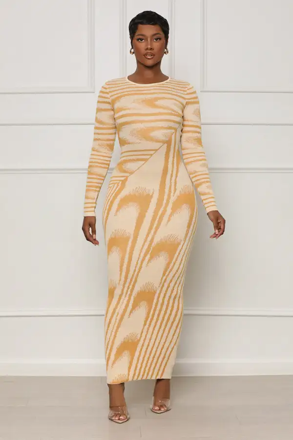 Sweet Attraction Abstract Dress (Yellow Multi)- FINAL SALE