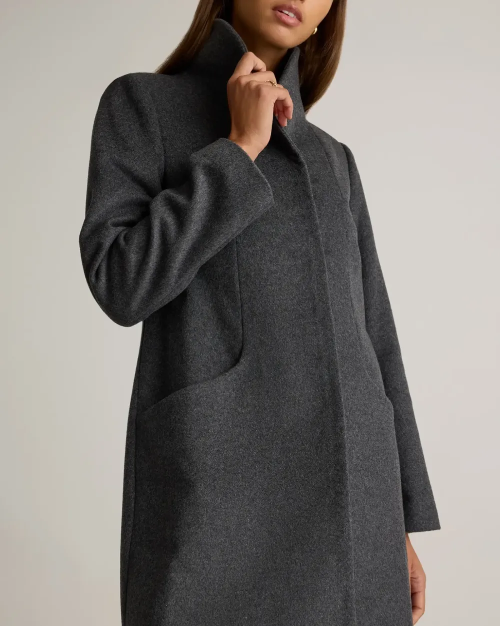 Italian Wool Cocoon Coat