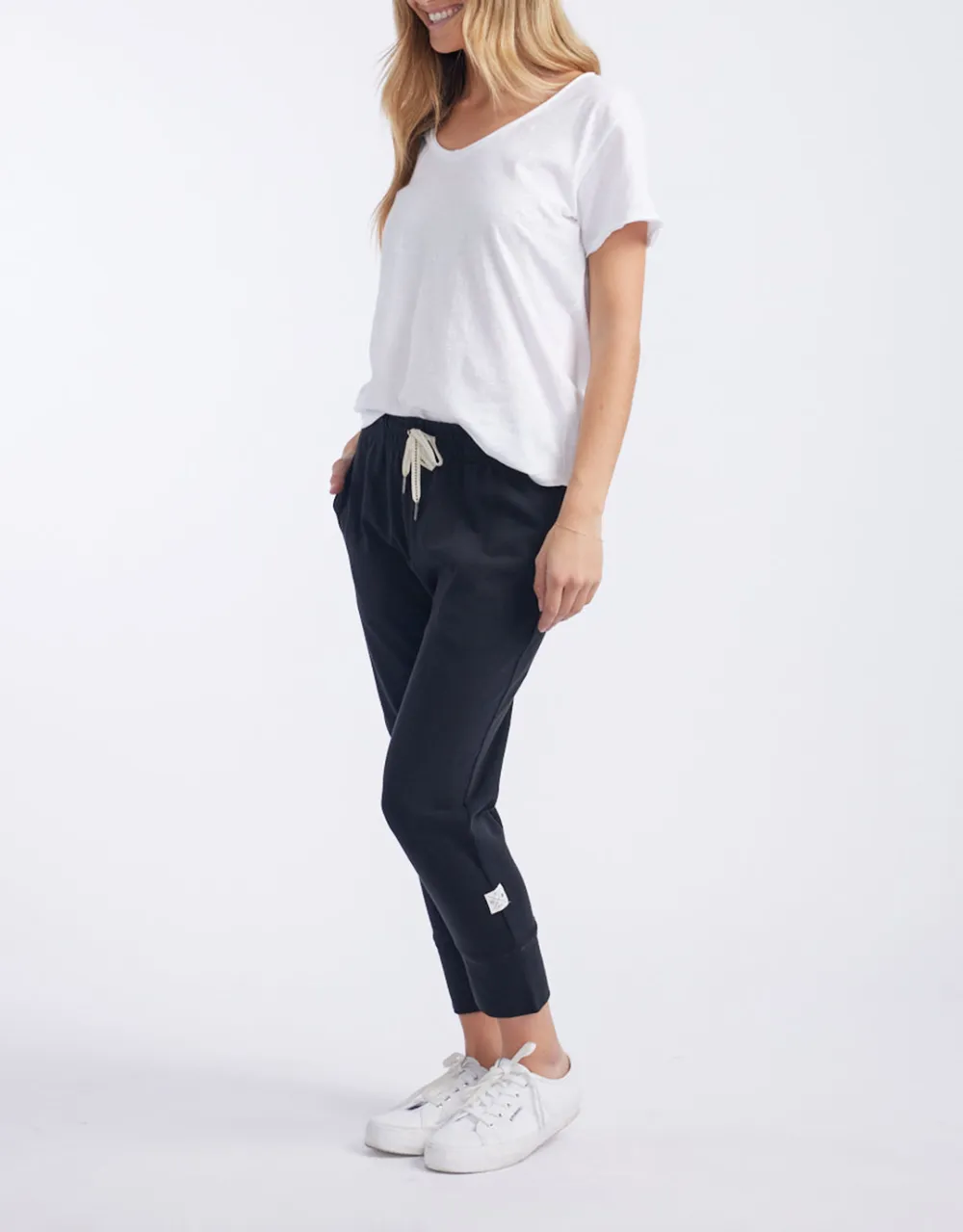 3/4 Brunch Pants - Black